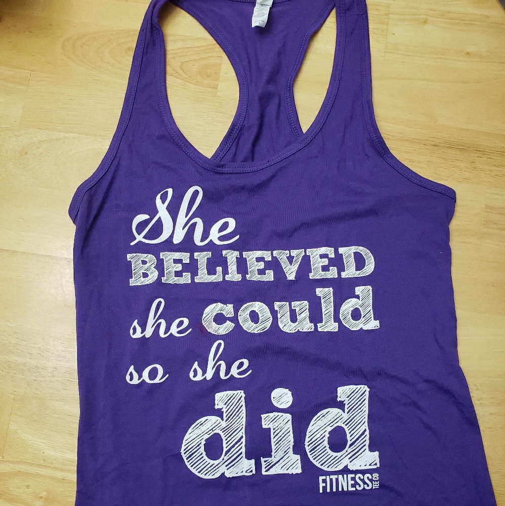 Razor back tank top